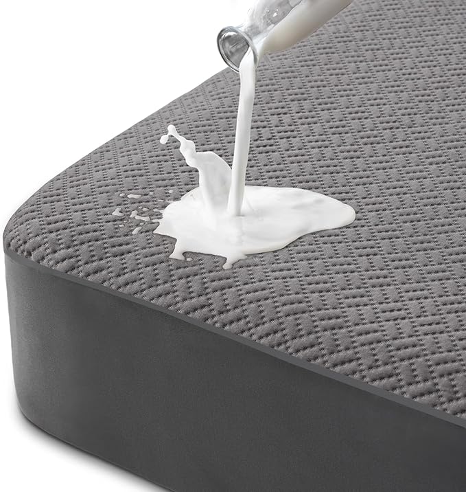 Hanherry 100% Waterproof Mattress Protector Twin XL Size by Hanherry