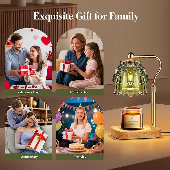 Candle Warmer Lamp with Timer Dimmer, Modern Wax Warmer - Image 8