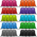 Shappy 100 Pieces Drawstring Bag Gym Portable String Sack Backpacks Polyester by Shappy
