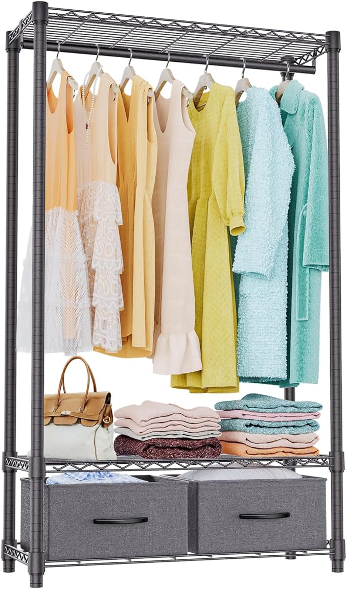 IZEUK Heavy Duty Garment Rack Wire Clothes Rack by IZEUK