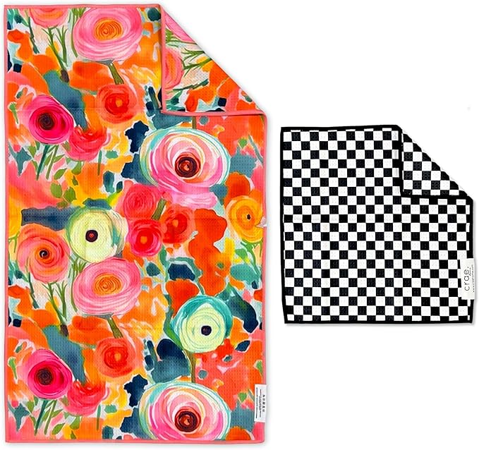 Microfiber Hand Towel & Washcloth Set of 2 by CraeHome
