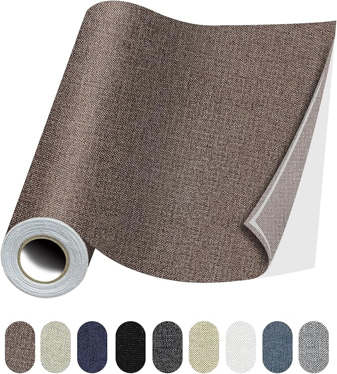 Fabric Repair Patches, 17X79 Inch Linen Repair Tape Self-Adhesive Fabric by Lifeshoon