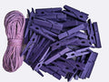 1.9 Inch Purple Wooden Clothes Pins by Unknown