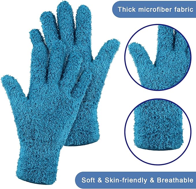 Patelai 3 Pairs Microfiber Plant Dusting Gloves Leaf Cleaning Gloves - Image 5