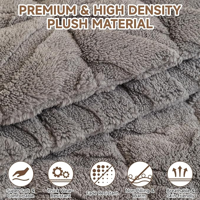 OTOB Plush Couch Cover for Dogs Washable, Non Slip Fuzzy Soft Armrest Backrest - Image 3