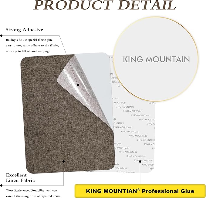 Fine Linen Fabric Patches, Self-Adhesive, Extra Large 12x40 Inch, - Image 3