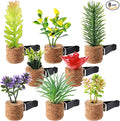 8 Pieces Artificial Plant Air Vent Clips Succulents by Tallew