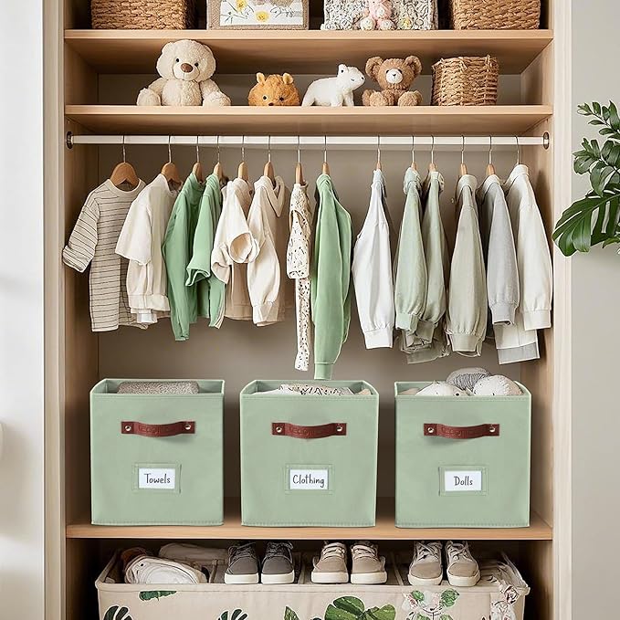 DECOMOMO Storage Cubes, Fabric Organizer Bins - Image 4