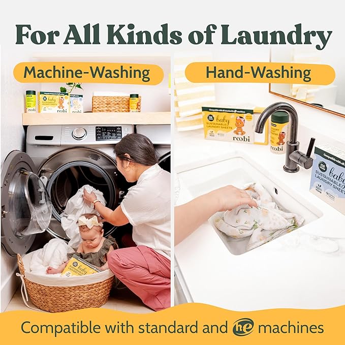 Roobi Baby Laundry Detergent Sheets. Specially Formulated - Image 7