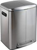 happimess HPM1005A Marco Rectangular 10.5-Gallon Double Bucket Trash Can by Happimess
