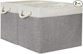 Temary Baskets for Organizing, 2 Pack Storage Baskets Large Fabric Baskets by TEMARY