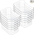 Clear Plastic Storage Bins, Refrigerator, Organizer Bins by CiWiVOKi
