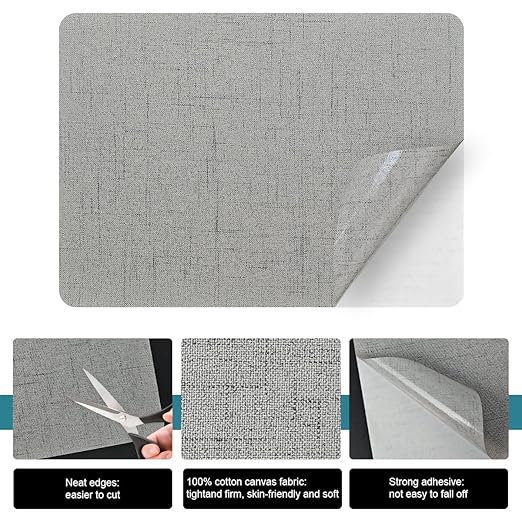 J.CARP 2Pcs Linen Repair Patches, Large Self-Adhesive Fabric Patch - Image 3