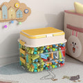 Toy Storage Organizer Box with Handle, Stackable Building Block Toy Box with by joyingbaby