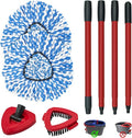 Spin Mop Handle, Mop Heads Replacements, Scrubber Mop Head and Mop Base by ProfessionalCleaningSupplier
