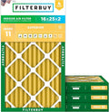 Filterbuy 16x25x2 Air Filter MERV 11 Allergen Defense Replacement, by Filterbuy