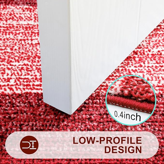 Kitinjoy Indoor Outdoor Door Mat, 48x32 Non-Slip Absorbent Dirt Trapper - Image 4