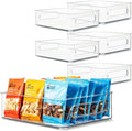Plastic Food Storage 6 Pack Clear Container Bin by primebox