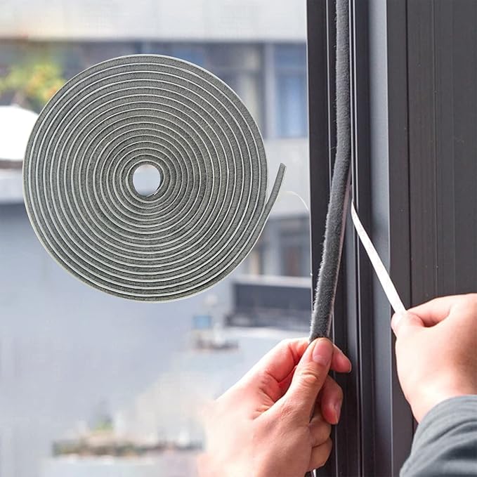 16.5FT Brush Weather Stripping, Neat Pile Self Adhesive Seal Strip by Bruiefpap