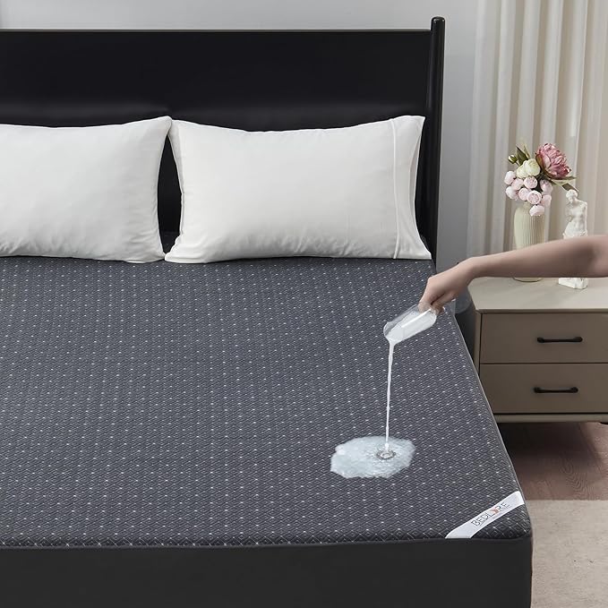 BEDLORE Queen Mattress Protector, Waterproof Noiseless Mattress Cover by Bedlore