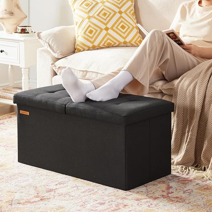 HAUSFRAU - 30 Inches Storage Ottoman Bench - Image 6