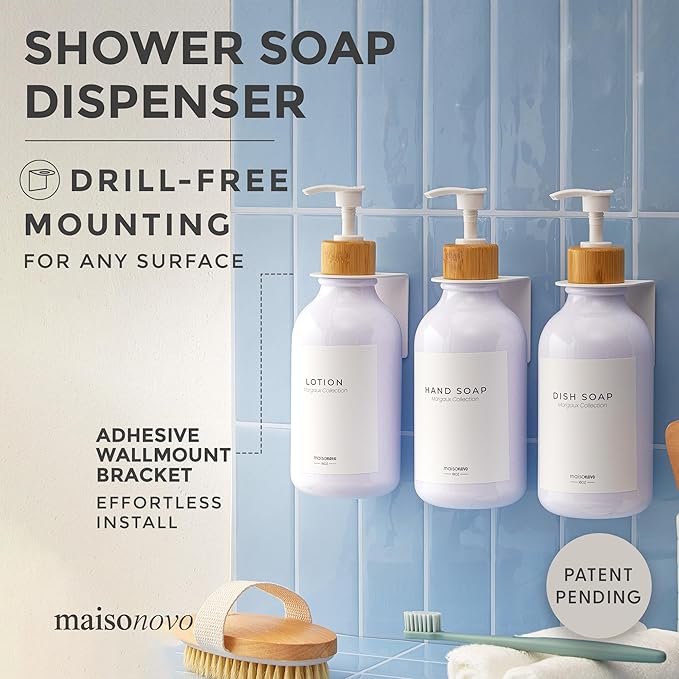 MaisoNovo Shampoo and Conditioner Dispenser - Image 2