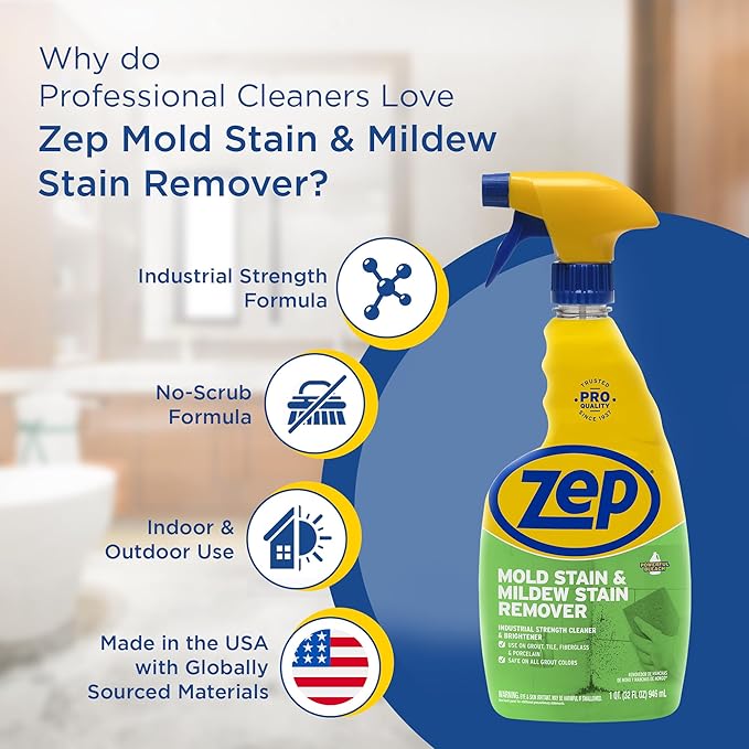 Zep Mold Stain and Mildew Stain Remover - 32 oz ZUMILDEW32 - Professional - Image 5