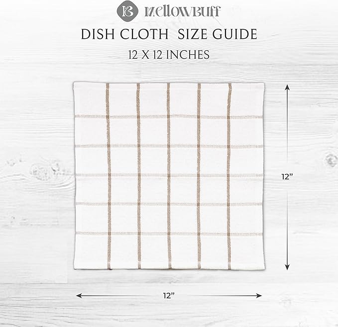 100% Cotton Terry Dish Cloth & Dish Towel, 6 Pack, Super Soft and Absorbent - Image 4