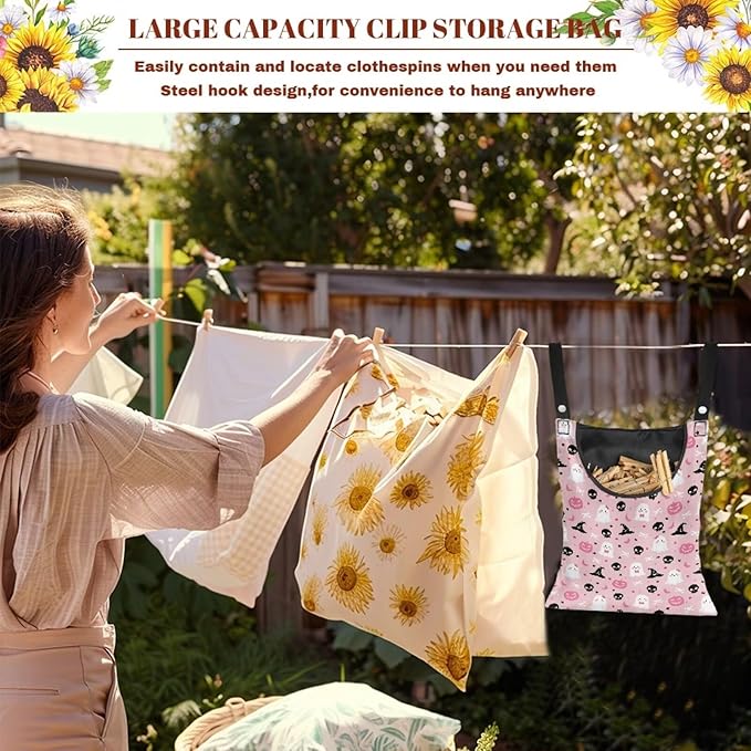 Clothes Pin Hanging Bag, Clothespin Bag - Image 5