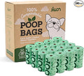 JIWON 100% Certified Home Compostable Dog Poop Bags, OK Compost & Seedling by JIWON
