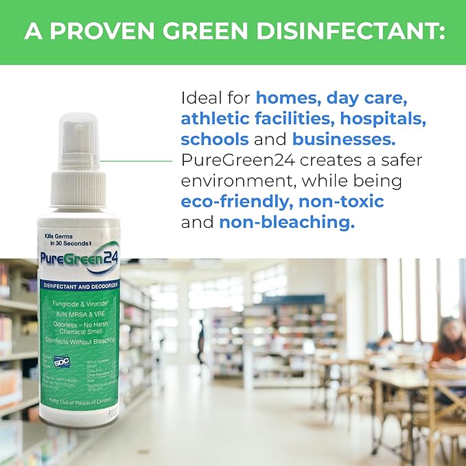 PureGreen24 Safe & Effective Disinfectant. Kills Deadly Germs including RSV - Image 6