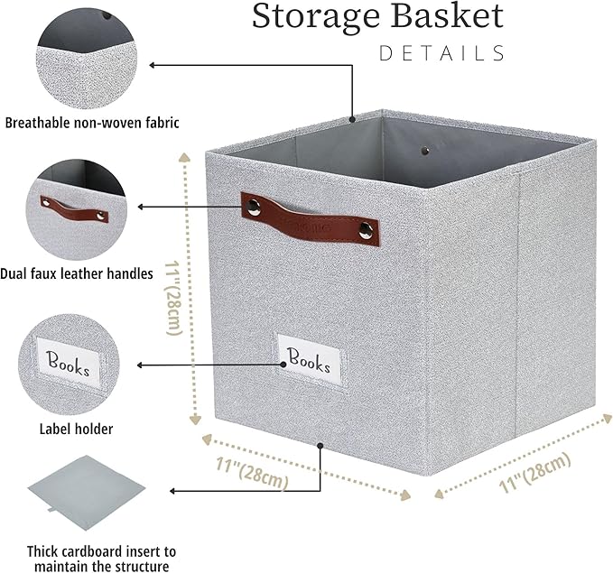 DECOMOMO Storage Bins, Cube Storage Bin - Image 3