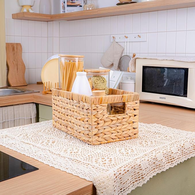 Set of 3 Wicker Storage Baskets - Image 3