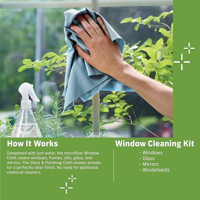 E-Cloth Microfiber Cleaning Cloth Glass Kit - Image 8