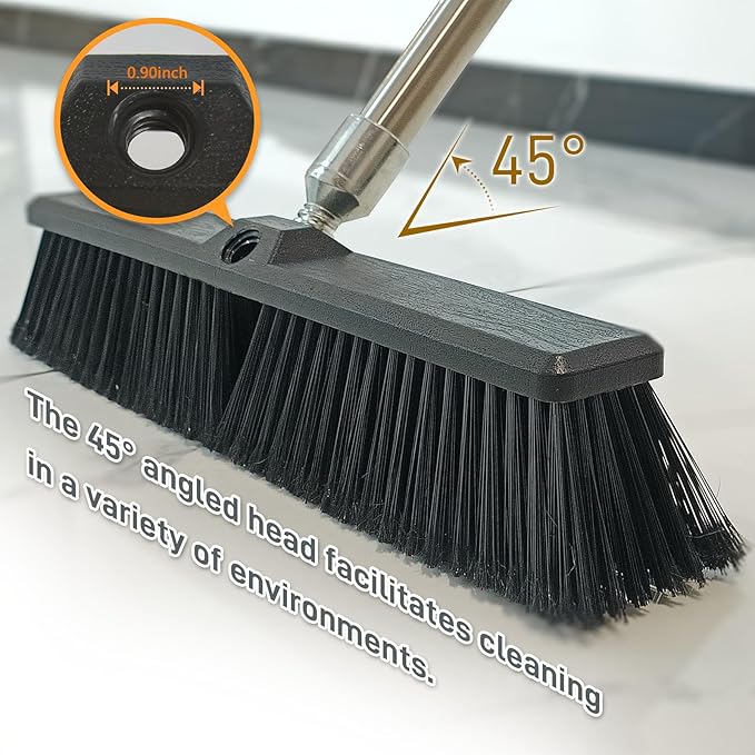 Push Broom Head Outdoor Large Stiff Bristle - Image 3