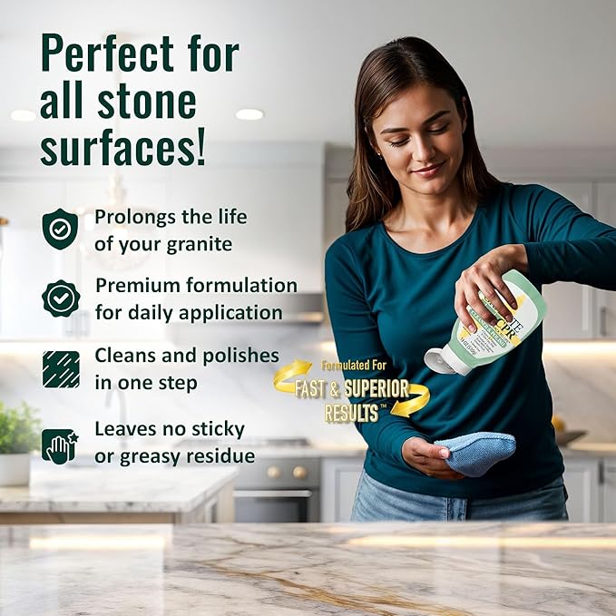 CPR Granite Cleaner Can Be Used Daily On Granite, Quartz & Corian. Leaves A - Image 6