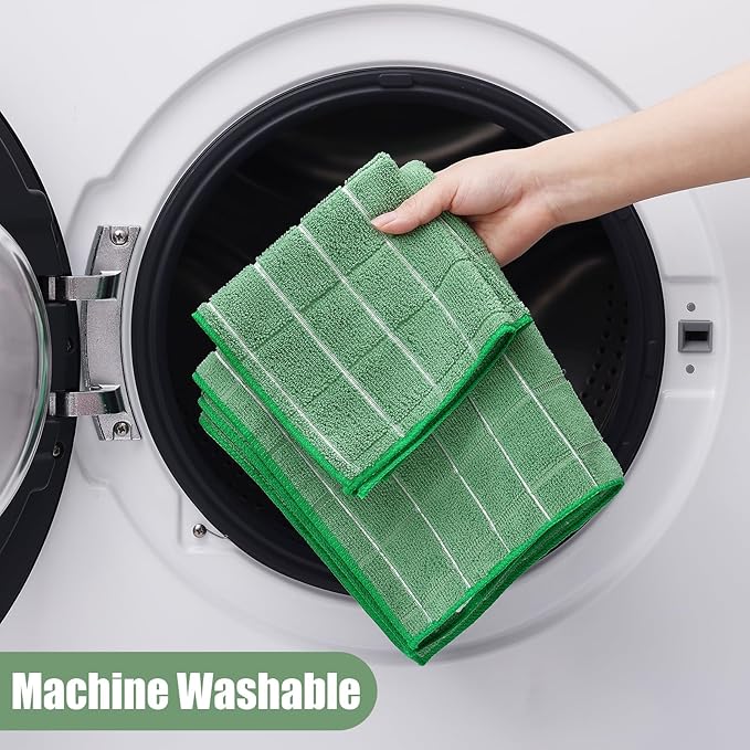 Homaxy Microfiber Kitchen Towels and Dishcloths Set, 16 Pack Soft and Absorbent - Image 7