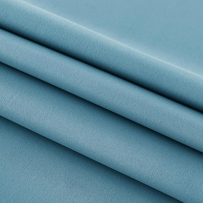 DWCN French Door Curtains – Rod Pocket Thermal Blackout Curtain - Image 5