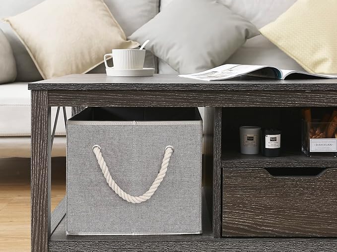 StorageWorks Storage Baskets for Shelves, Foldable Fabric Closet Storage Bins - Image 6