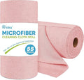 AIDEA Microfiber Cleaning Cloth Roll, 55 Sheets, Microfiber Towels by AIDEAHOME
