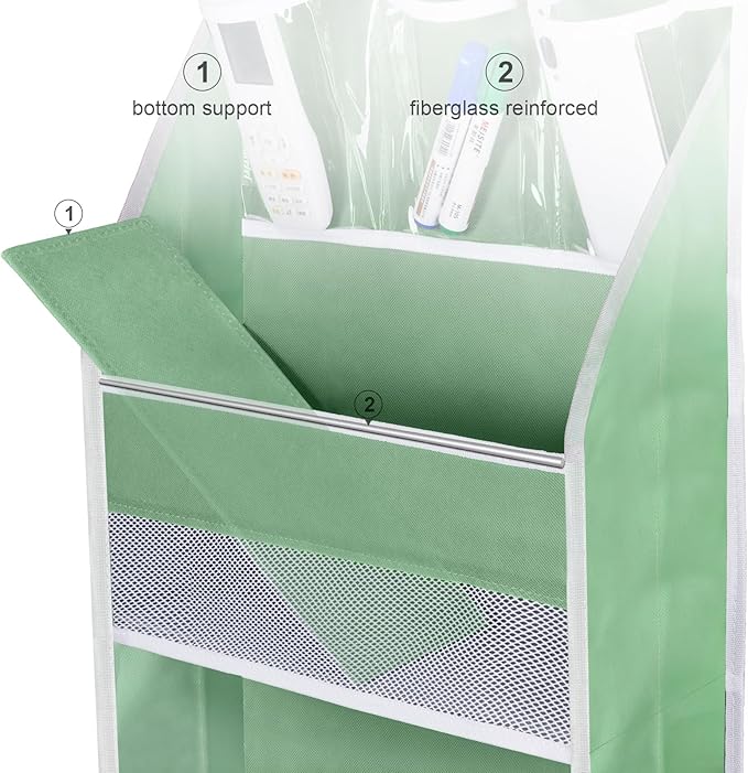 Univivi 6-Shelf Over Door Hanging Organizer Fabric Baby Door Storage - Image 3