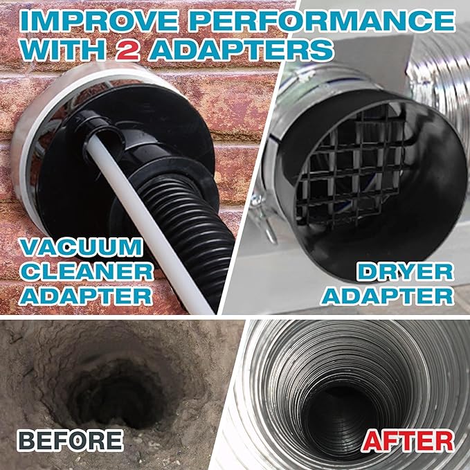 Sealegend 15-Piece Dryer Vent Cleaner Kit Omnidirectional Dryer Cleaning Kit - Image 5