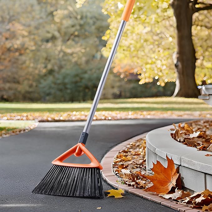 Outdoor Brooms for Sweeping Patio, Commercial Grade Heavy Duty Broom - Image 2