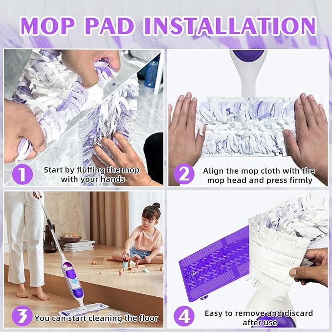 60 Count Disposable Power Mop Refills - Image 6