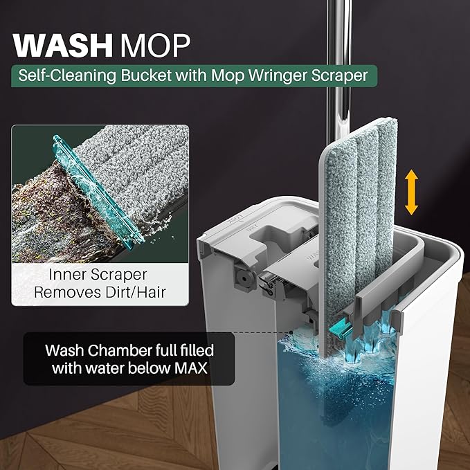 JOYMOOP Mop and Bucket with Wringer Set - Image 2