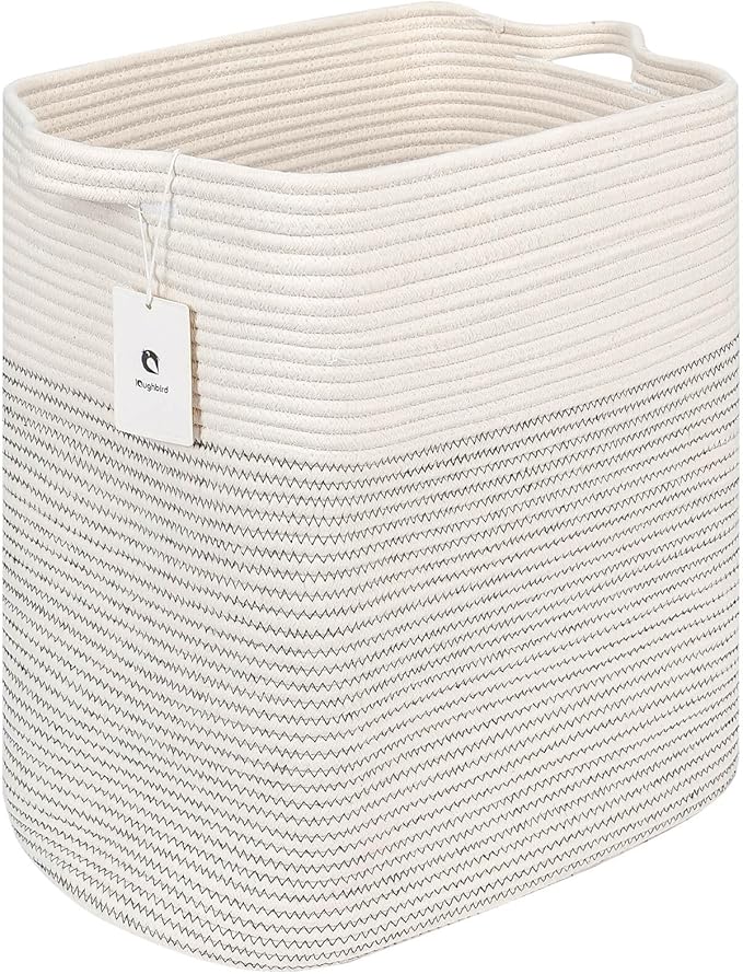 Storage Baskets for Clothes Fabric Cotton Rope Storage Basket bins - Image 8