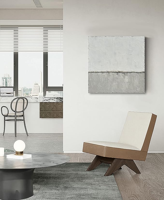 NANKAI art Hand-painted abstract canvas wall art featuring a minimalist design - Image 5