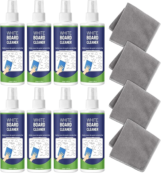 8 Pack Whiteboard Cleaner Spray 8.5oz Dry Erase Board Cleaner by Dansib