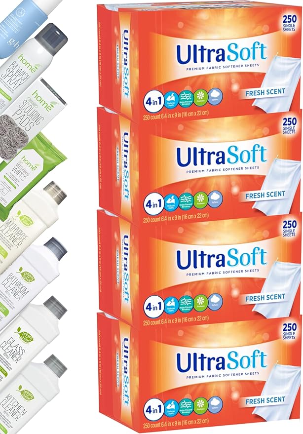 200 Single Laundry Dryer Sheetsw/ Easy Dispenser Box Packaging, Household - Image 5