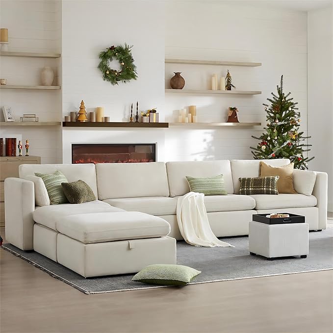 CHITA Oversized Modular Sectional Fabric Sofa Set, FSC Certified Extra Large U - Image 4